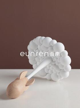 由南现代简约创意火箭升空模型小摆件家居展示柜儿童房艺术装饰品