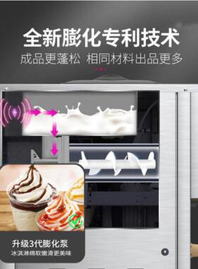 品能达软冰淇淋机商用立式冰激凌机全自动雪糕机台式圣甜筒机