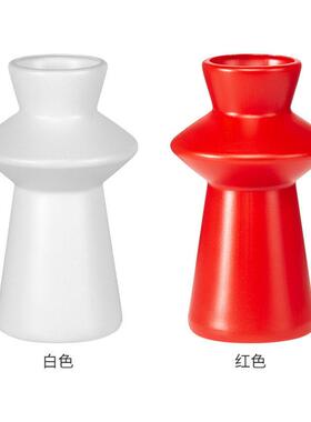 红色中国风喜庆装饰花瓶红果结婚摆件塑料花瓶吹塑可蓄水