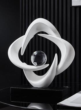 奢高档风生水件起摆客ZEtn2CJp厅玄关电边视柜装饰品玻轻璃柜餐柜