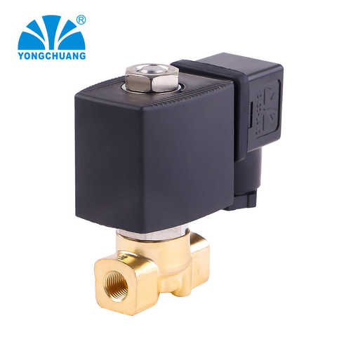 余姚永创YCTT11黄铜电磁阀 小型直2位2通直动式常闭 高压力 雾化 - 图2