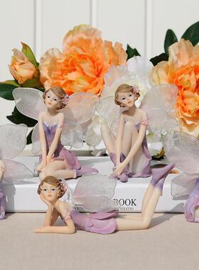 外贸出口花仙子天使树脂摆件欧式家居装饰品生日结婚礼品工艺品