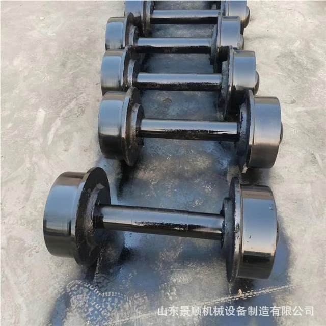 Closed-type mine wheels Mine mine rail turntable flat dustproof road wheel cast steel 300 hollow solid wheel pair