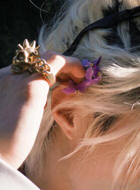 高质量独具风格创意小众个性设计感协调耐看男款戒指明星同款指环