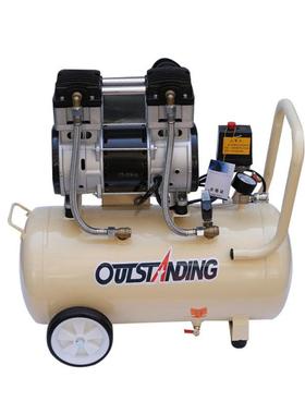 小型静音汽修无油打气泵220v充气泵空压机喷漆空气机便携式