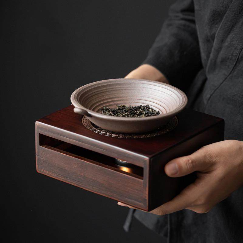 复古竹制温茶台蜡烛加热暖茶炉茶壶公杯温茶炉家用烛火烤茶熏香炉,淘宝优惠券,粉丝福利购,淘宝优惠卷