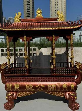 寺庙铸铁大香炉室外宗祠烧香炉祠堂天地炉寺庙香炉长方形焚香炉
