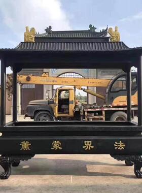 寺院天地炉特大香炉鼎室外大型铸铁烧香祠堂插香纯铜寺庙八龙柱