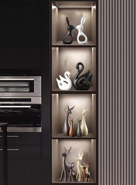 北欧简约新家酒柜装饰品摆件轻奢高档次家居电视柜餐柜桌面软装