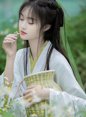 古风背篓道具竹编汉服拍照摄影儿童舞蹈表演农用小号藤编花篮采茶