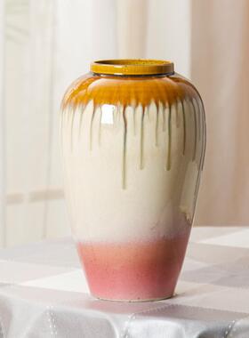 银柳简约复古欧式陶瓷花瓶家居客厅装饰品摆件餐厅水培插干花