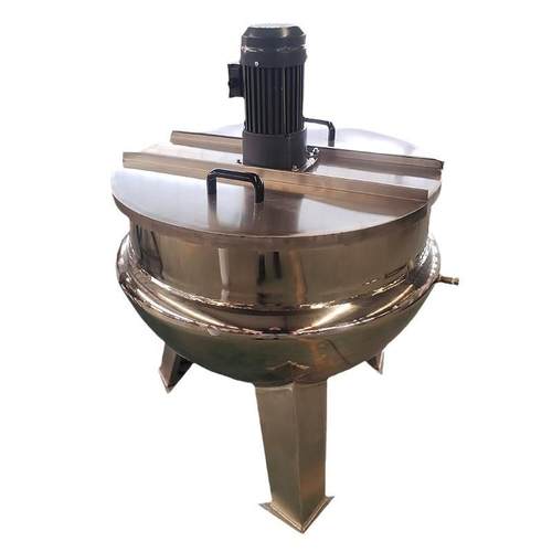 立式蒸汽加热电加热夹层锅凉粉芝麻酱搅拌锅蜂蜜阿胶糖浆熬制锅 - 图3