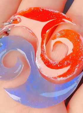 钥匙扣敖丙CP眉心吊坠男女童