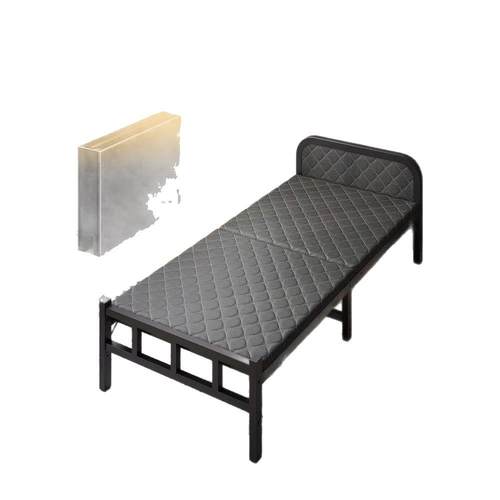 叠单人床家用午休折小成人简床板易出租屋1米2长款便携双FWI人硬 - 图3