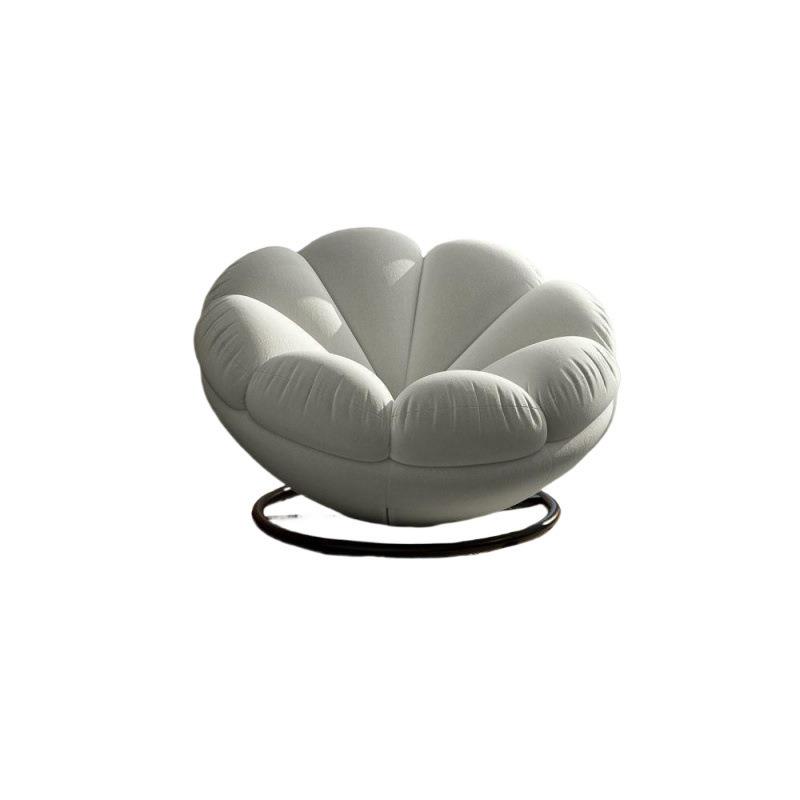 沙发椅南瓜懒人沙发单人椅卧室阳台休闲旋转法式奶油风客厅小户型 - 图2