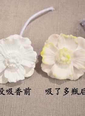 创意石膏花摆件 扩香陶瓷花 香薰挂件 车载挥发礼品家居制品香氛
