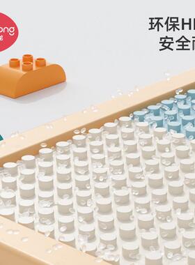 曼龙儿童多功能积木桌可折叠画板男孩大颗粒拼装玩具益智宝宝女孩
