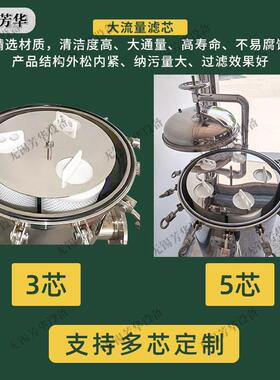 5芯大流量过滤器工业用水处理电厂新能源大通量滤芯FH-5XD-40