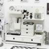 Perforated board storage rack desktop storage box student dormitory desk stationery storage shelf office station organization