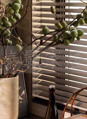 样间现代中式诧风厨房花瓶竹篮陶寂板盘筷装饰品摆件搭配组竹合