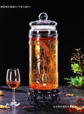 泡酒玻璃瓶10斤20斤带龙头密封加厚酿酒酒瓶家用泡酒坛泡酒罐