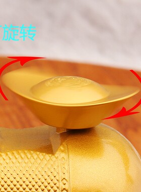 2026合金实心马上有钱马背元宝摆件办公室装饰金属工艺品开业礼品