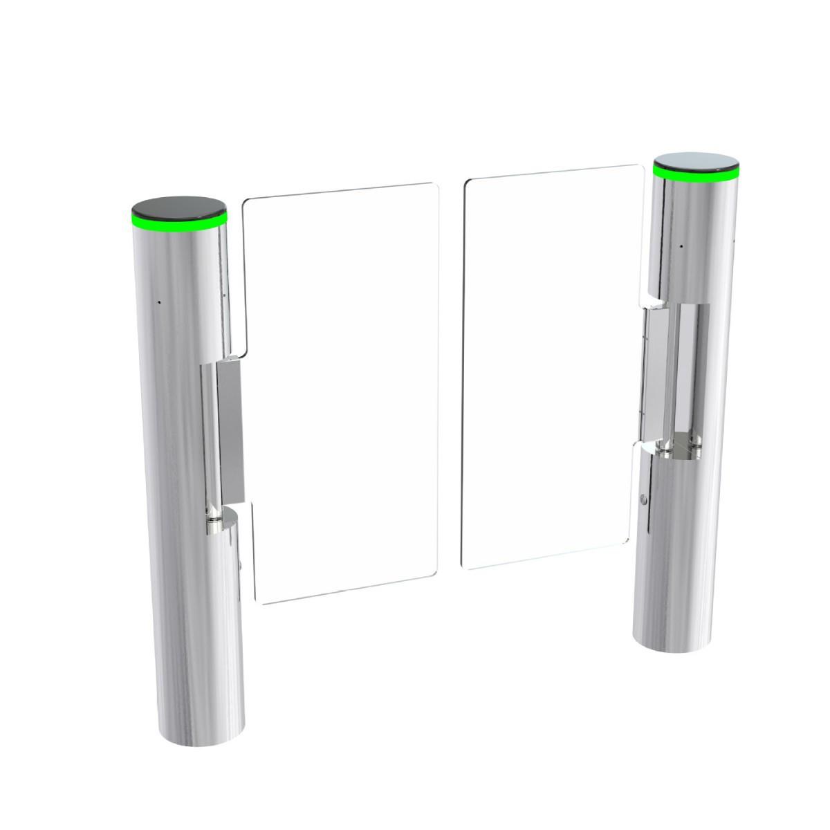 Face recognition vertical swing gate factory attendance gate office building visitor scanning gate intelligent access control system door
