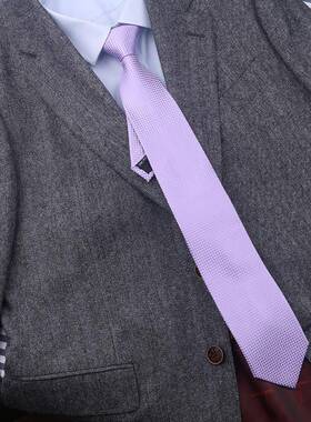 领带男紫色领带商务正装百搭时尚高端领带1010z