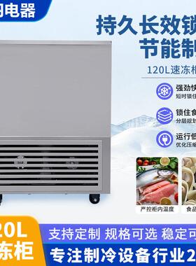 菜商用速小型824120L海鲜速冻云柜牛肉饺子吞低温冻机蔬冷冻柜现