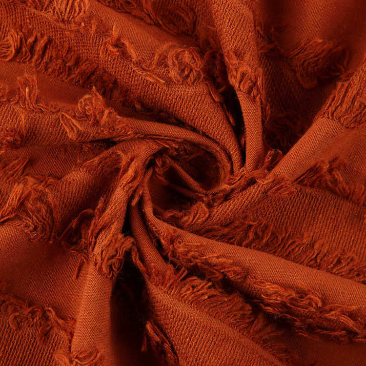 亚麻棉提花布料 麻棉流苏提花 复古时装流苏裤装连衣裙棉麻布料,淘宝优惠券,粉丝福利购,淘宝优惠卷