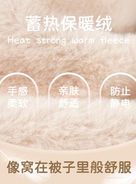 小熊帽秋2023QMXK冬女加厚保子暖围巾一体连帽围脖手三件东北骑套