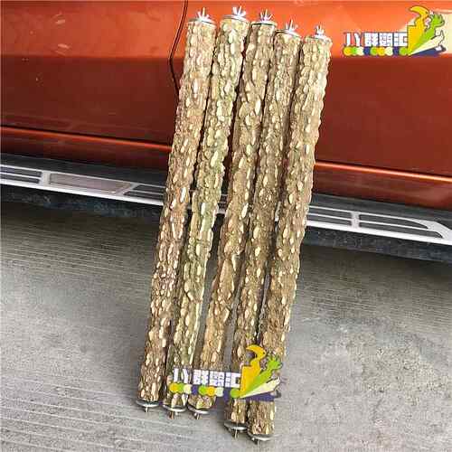 花椒木站杆玄凤鹦鹉站杆鹦鹉玩具啃咬磨爪棒训练鸟站棍八哥画眉鸟 - 图1