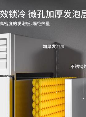 四门冰柜冰箱商用四开门冷藏冷冻柜厨房立式4开门冷柜六门冰柜