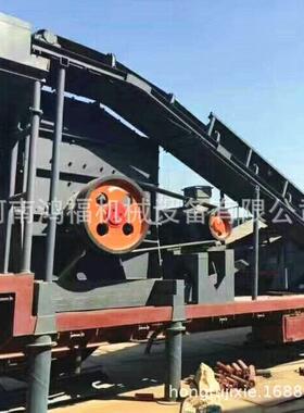 轮胎式圆锥移动碎石机 移动式大理岩破碎站价格低 建筑垃圾破碎车