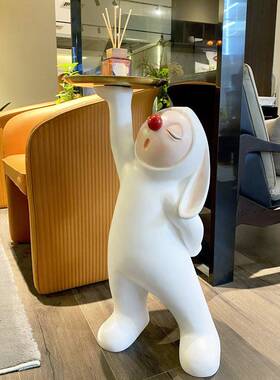 家红鼻BJA子兔迁大型落地摆件客厅沙发电视柜旁居饰装玄关创意乔