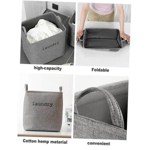 Laundry basket foldable Clothing storage bag/linen basket - 图1