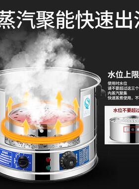 商用大容量竹笼电蒸锅外送蒸笼馒头蒸包子蒸锅大功率