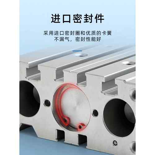 微型三轴双导杆导向气缸B52-TCM6X10S TCM10X20S MGJ6-5 MGJ10-15 - 图1