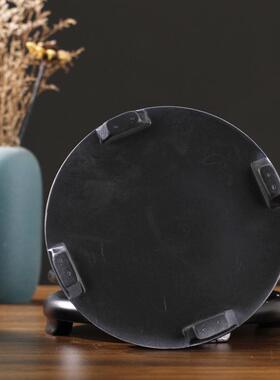 实木可旋转底座木质圆形底座花盆鱼缸工艺品摆件花瓶奇石佛像