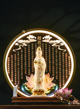 正品音菩萨家用客厅供观奉观世音佛像射灯站观观音像投南海音禅意