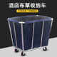 Hotel room stainless steel storage cleaning service car cone hand push hotel laundry room linen riding cart new