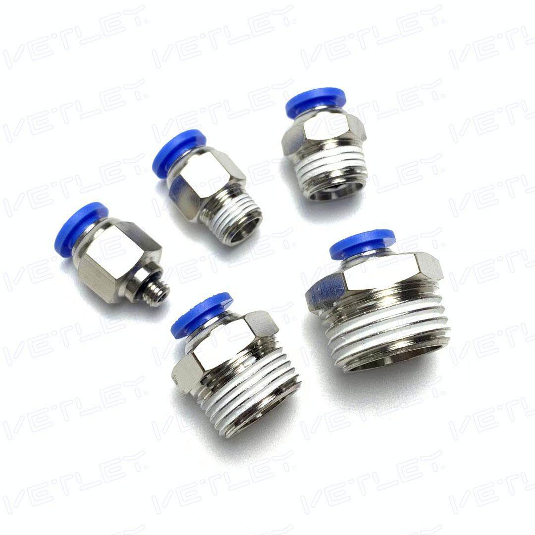 PC螺纹直通气动快插终端接头 4/6/8/10/12-01/02/03 锌合金铜镀镍,淘宝优惠券,粉丝福利购,淘宝优惠卷