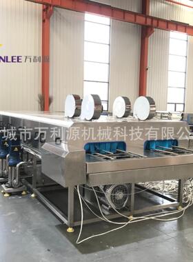 万利源隧道式不锈钢洗箱机 压喷淋托盘清洗设备 自动控温洗筐机