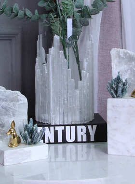 水晶石铜鹿摆件创意轻奢家居客厅酒柜电视柜隔断柜卧室装饰品摆设