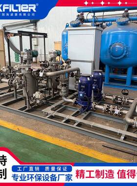 国海滤器200m³/h撬装自清洗过滤器304壳体循环水过滤机组