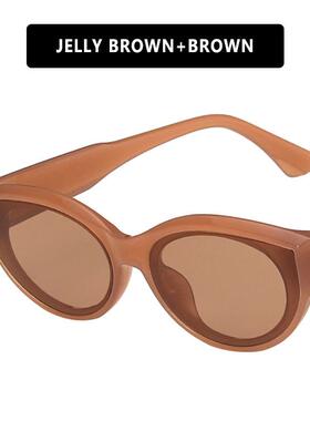 椭圆形ins太阳镜猫眼太阳眼镜