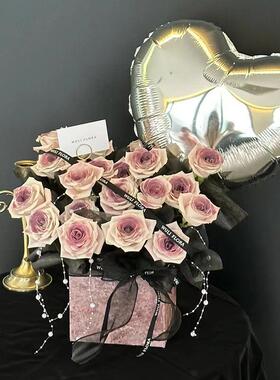 教师节礼物永生玫瑰花束乌梅子酱送女朋友闺蜜朋友生日七夕情人节