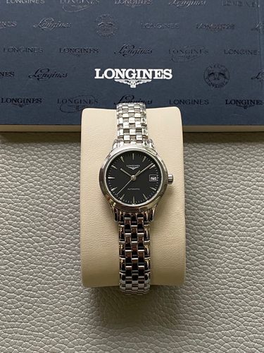 [9.8新]浪琴军旗手表女款精钢日历自动机械手表L4.274.4.52.6 - 图0