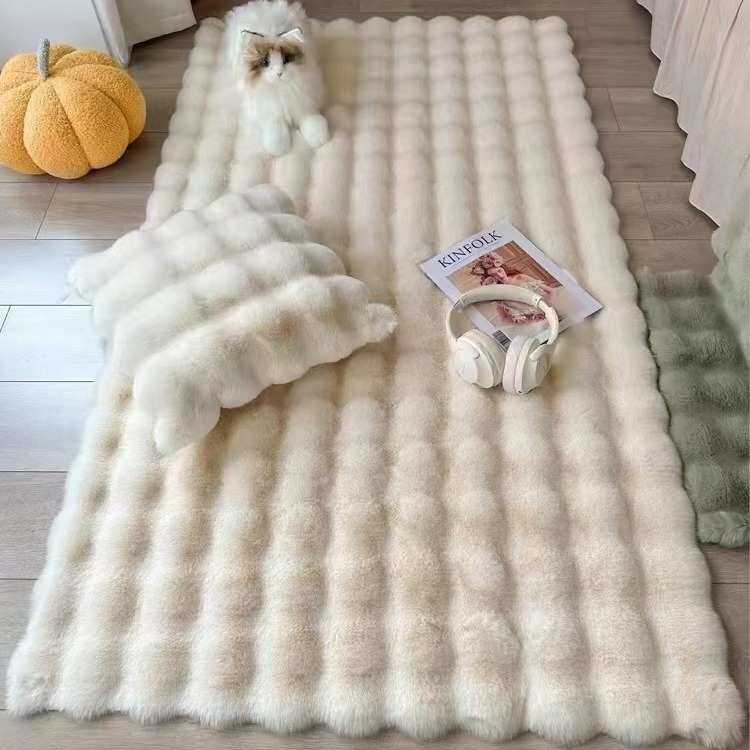 900克1200克仿兔毛泡泡绒 兔毛绒格子 床上四件套家居沙发垫面料,淘宝优惠券,粉丝福利购,淘宝优惠卷