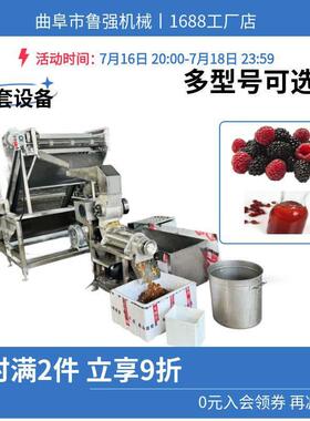 鲁牌水锈果蔬菜汁机鲁强 榨不钢打浆机强 小型果汁饮料加工设备